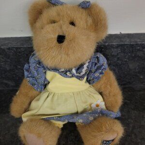 Boyds Bears Paw Edition, Janet C. Daisydew, bear, blue and yellow dress